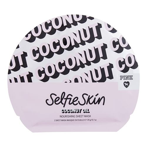 Maska za obraz Pink Selfie Skin Coconut Oil Sheet Mask 1 kos